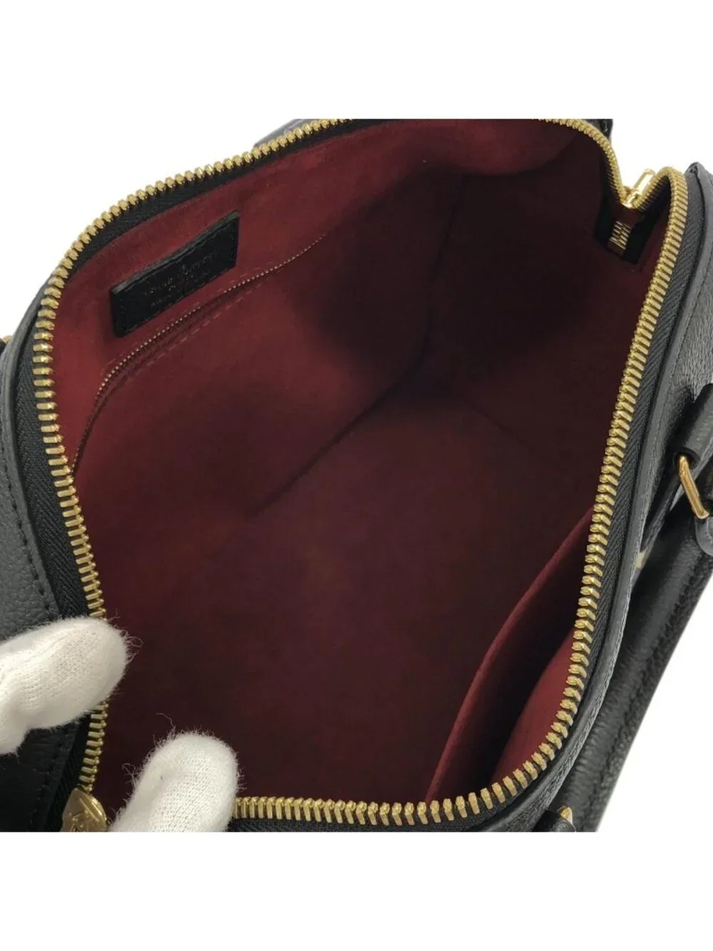 Louis Vuitton Bicolor Monogram Empreinte Speedy Bandouliere 25 Boston Bag